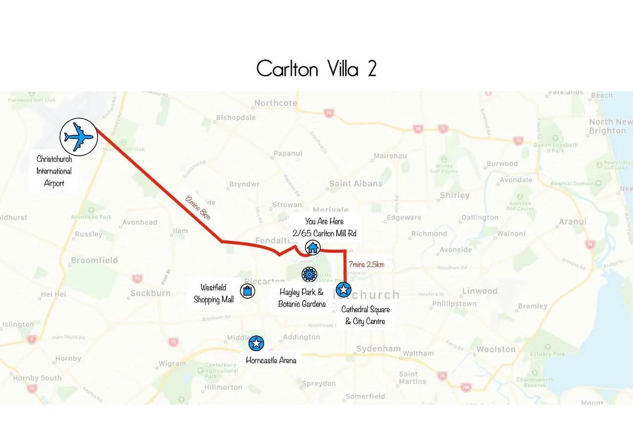 Carlton Villa 2 - Christchurch Holiday Homes 0*,  New Zealand